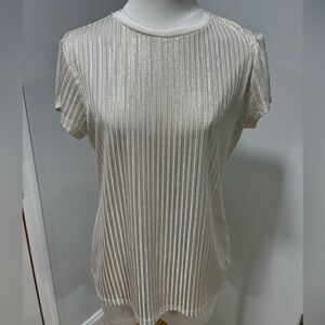 Ted Baker glittery cream colored shirt